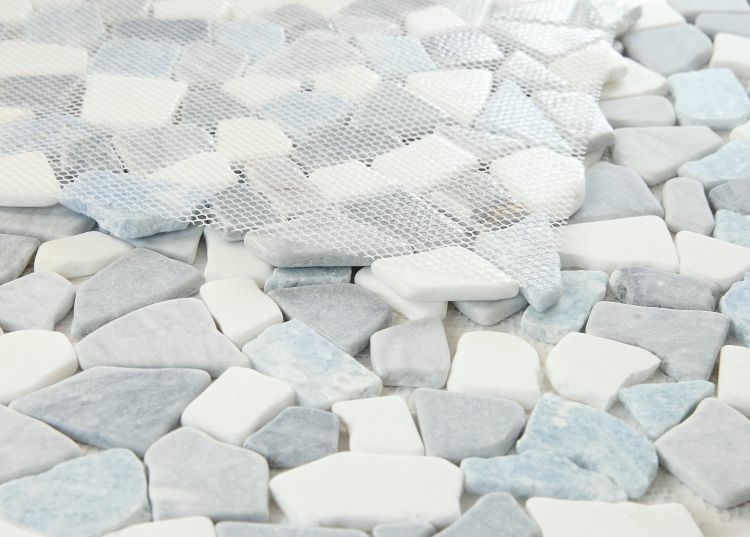 River Stone Blue Ocean 12 x 12